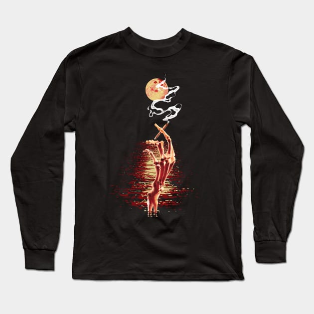 Smoking on the water Long Sleeve T-Shirt by mustokogeni